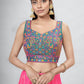 Lehenga Choli Art Silk Pink Digital Print Lehenga Choli