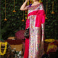 Classic Banarasi Silk Pink Woven Saree