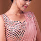 Classic Imported Pink Patch Border Saree