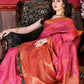 Trendy Saree Katan Silk Pink Patch Border Saree