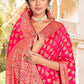 Classic Silk Pink Patch Border Saree