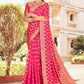 Classic Silk Pink Patch Border Saree