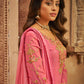 Floor Lenght Salwar Suit Brasso Pink Diamond Salwar Kameez