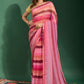 Trendy Saree Chiffon Pink Embroidered Saree