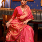 Classic Satin Silk Pink Weaving Saree