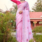 Classic Georgette Pink Embroidered Saree