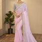 Classic Organza Pink Thread Saree