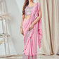 Classic Imported Pink Sequins Saree