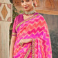 Classic Brasso Pink Fancy Work Saree