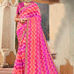Classic Brasso Pink Fancy Work Saree