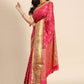 Contemporary Silk Pink Woven Saree