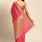 Contemporary Silk Pink Woven Saree