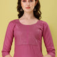 Designer Kurti Rayon Pink Embroidered Kurtis