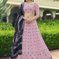 Lehenga Choli Georgette Pink Embroidered Lehenga Choli