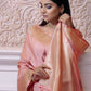 Classic Silk Pink Weaving Saree
