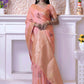 Classic Silk Pink Weaving Saree