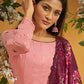 Salwar Suit Georgette Pink Embroidered Salwar Kameez