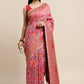 Trendy Saree Cotton Pink Woven Saree