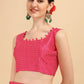 A Line Lehenga Satin Pink Digital Print Lehenga Choli