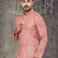 Kurta Pyjama Cotton Pink Digital Print Mens