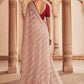 Classic Organza Pink Crystals Saree