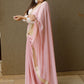 Contemporary Georgette Pink Embroidered Saree