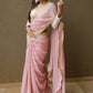 Contemporary Georgette Pink Embroidered Saree