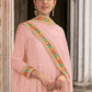 Salwar Suit Georgette Pink Embroidered Salwar Kameez