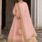 Salwar Suit Georgette Pink Embroidered Salwar Kameez