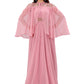 Gown Georgette Pink Embroidered Gown