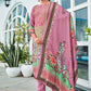 Pant Style Suit Pashmina Pink Digital Print Salwar Kameez