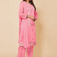 Pant Style Suit Chanderi Silk Pink Embroidered Salwar Kameez