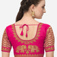 Designer Blouse Silk Pink Embroidered Blouse