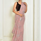 Designer Georgette Pink Embroidered Saree