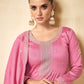 Salwar Suit Silk Pink Embroidered Salwar Kameez