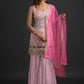 Salwar Suit Faux Georgette Pink Embroidered Salwar Kameez