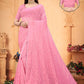 Contemporary Georgette Pink Sequins Saree