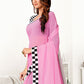 Contemporary Georgette Pink Plain Saree
