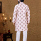 Kurta Pyjama Cotton Pink Digital Print Mens