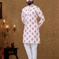 Kurta Pyjama Cotton Pink Digital Print Mens