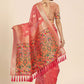 Classic Organza Pink Weaving Saree