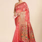 Classic Organza Pink Weaving Saree