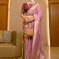 Trendy Saree Silk Pink Weaving Saree