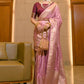 Trendy Saree Silk Pink Weaving Saree