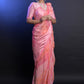 Contemporary Georgette Pink Jacquard Work Saree