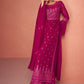 Salwar Suit Georgette Pink Embroidered Salwar Kameez