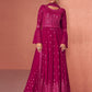 Salwar Suit Georgette Pink Embroidered Salwar Kameez