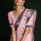 Classic Georgette Pink Lucknowi Work Saree