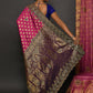 Classic Kanjivaram Silk Pink Hand Work Saree