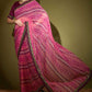 Classic Georgette Pink Foil Print Saree